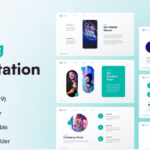 Fresh and Tech-Style Business Presentation and Portfolio Showcase PPT Template