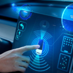 Vehicle infotainment system UI mockup template, automotive HMI interface mockup PSD source file 2