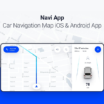 Source files for in-vehicle central control UI design, intelligent car navigation UI source files, and in-vehicle infotainment system navigation UI source files.