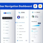A set of UI design templates for sidebars and side navigation in B2B backend pages, including FIG, SKETCH, and XD.