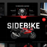 PPT presentation template for automotive and motorcycle industry services