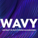 Abstract 3D wave stripe high-definition background material