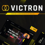 Cyberpunk and neon-themed presentation slides portfolio layout PPT materials