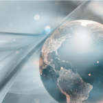 futuristic 3D abstract Earth technology background image materials