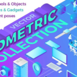 Download a large collection of high-quality 2.5D style illustrations featuring cloud services, blockchain, artificial intelligence, and big data concepts in vector illustration.