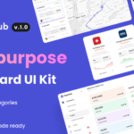 Multi-purpose back-end management dashboard panel B-end product UI design kit figma source files
