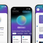Figma template for AI chatbot mobile application