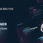 UI/UX designer portfolio, designer resume presentation keynote template