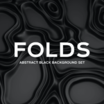 Fashionable Art Concept Rubber Stamping Black 3D Rendering Background