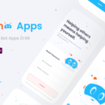 AI assistant UI design, intelligent chatbot application UI kit, AI chat customer service system UI design materials, xd, sketch, fig, studio source files.