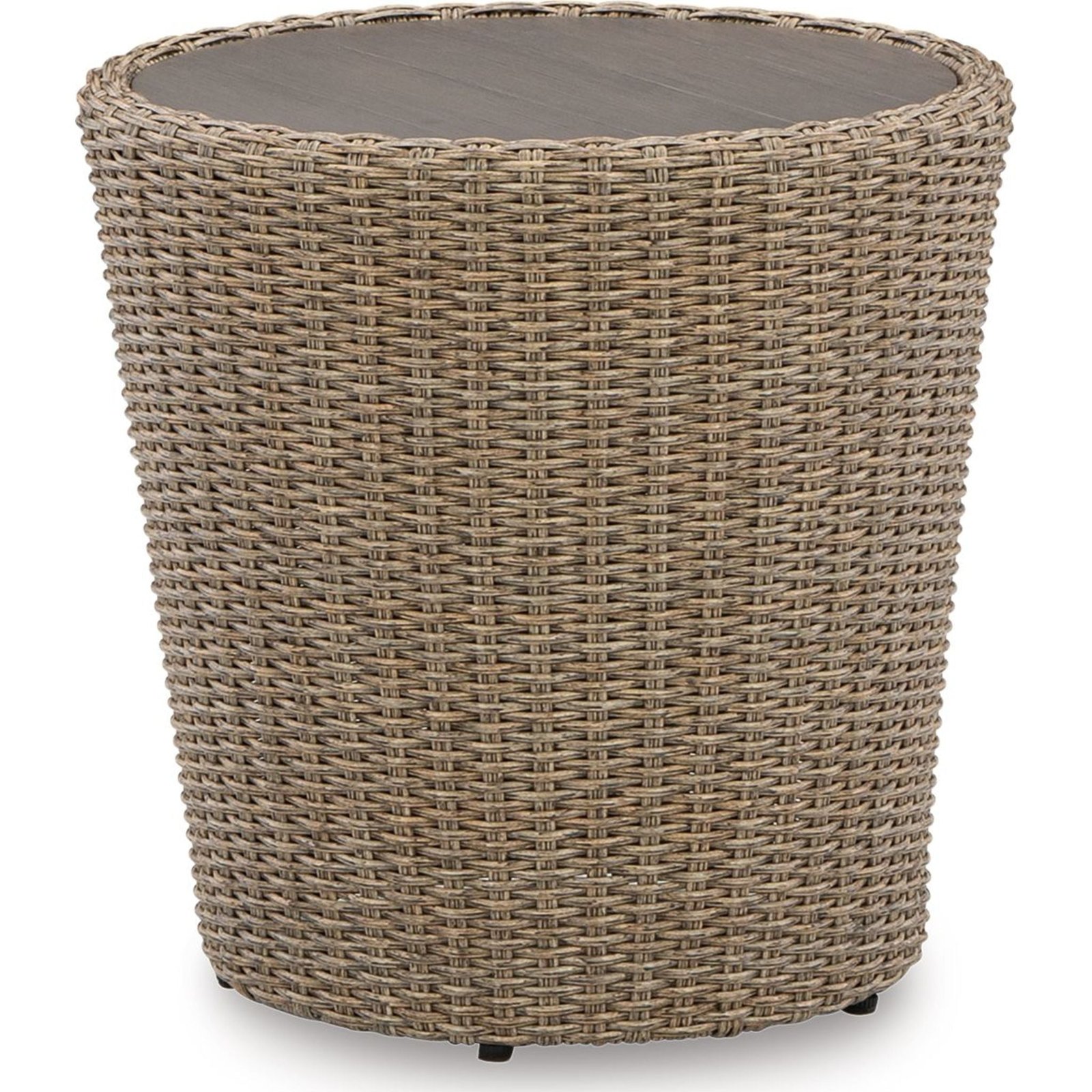 Danson Outdoor Round End Table