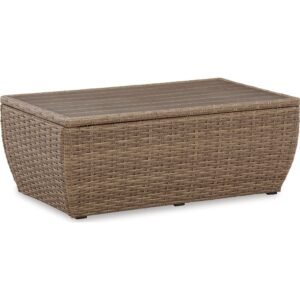 Outdoor Sandy Bloom Rectangle Cocktail Table