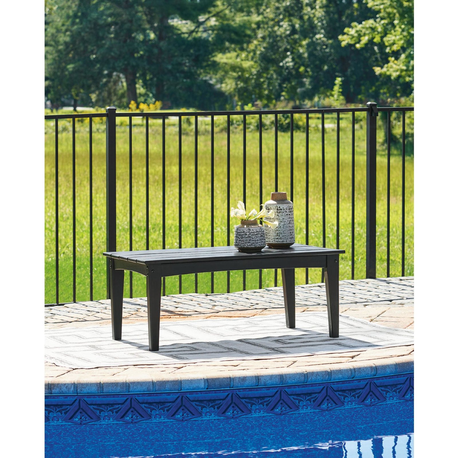 Hyland Wave Outdoor Rectangle Cocktail Table - 图片 16