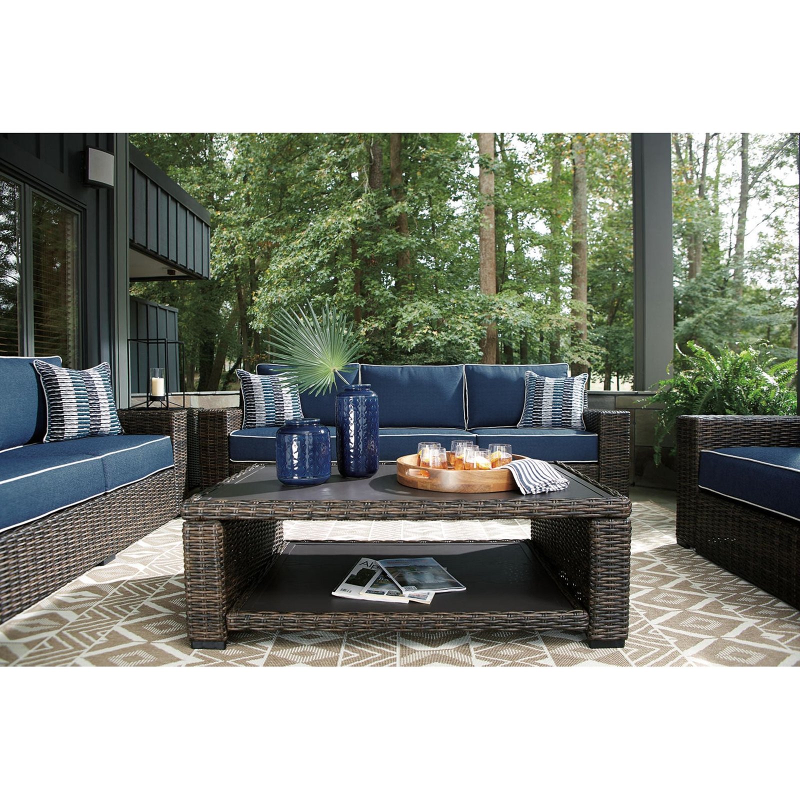 Grasson Lane Outdoor Rectangle Cocktail Table - 图片 14