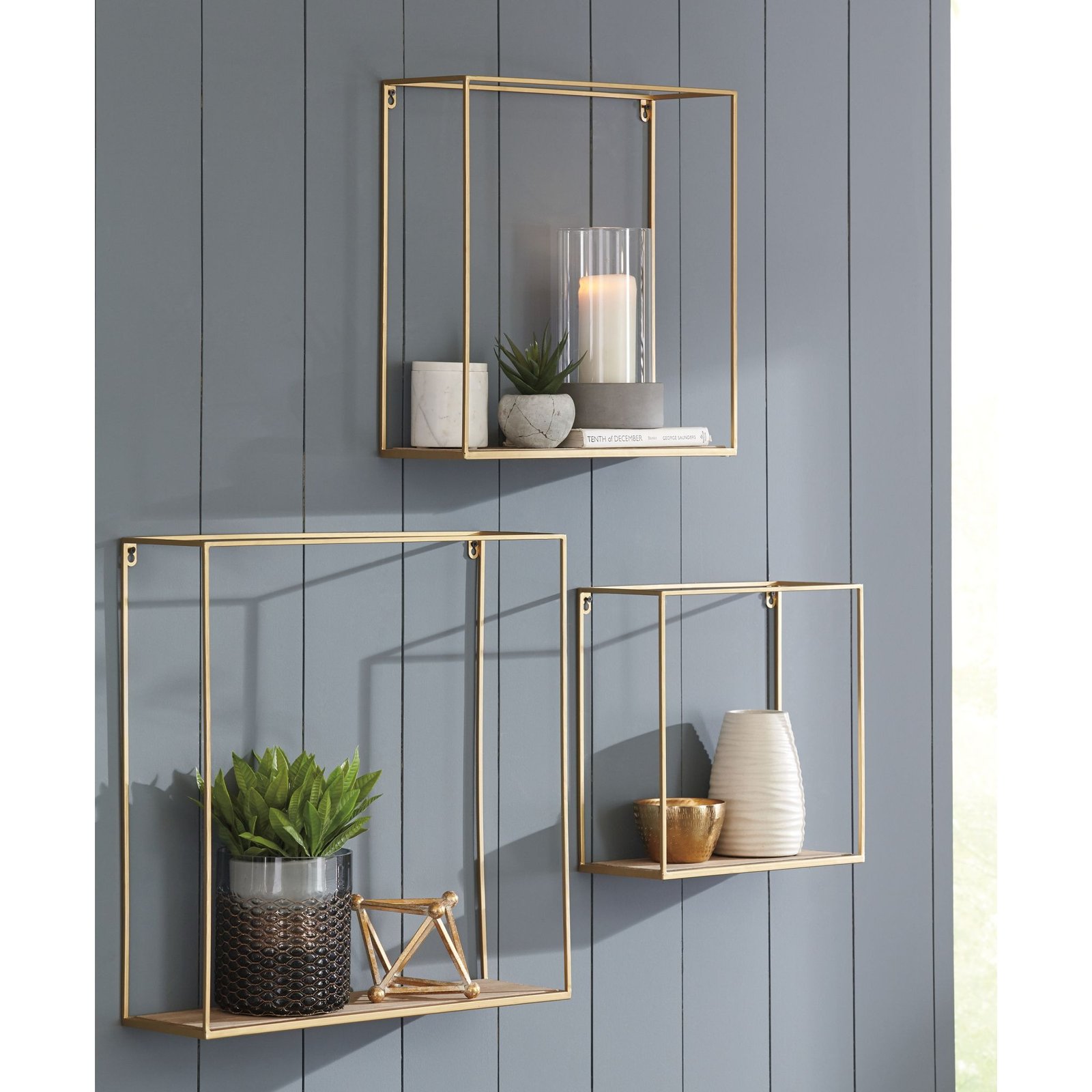 Efharis Wall Shelf (Set of 3) - 图片 2