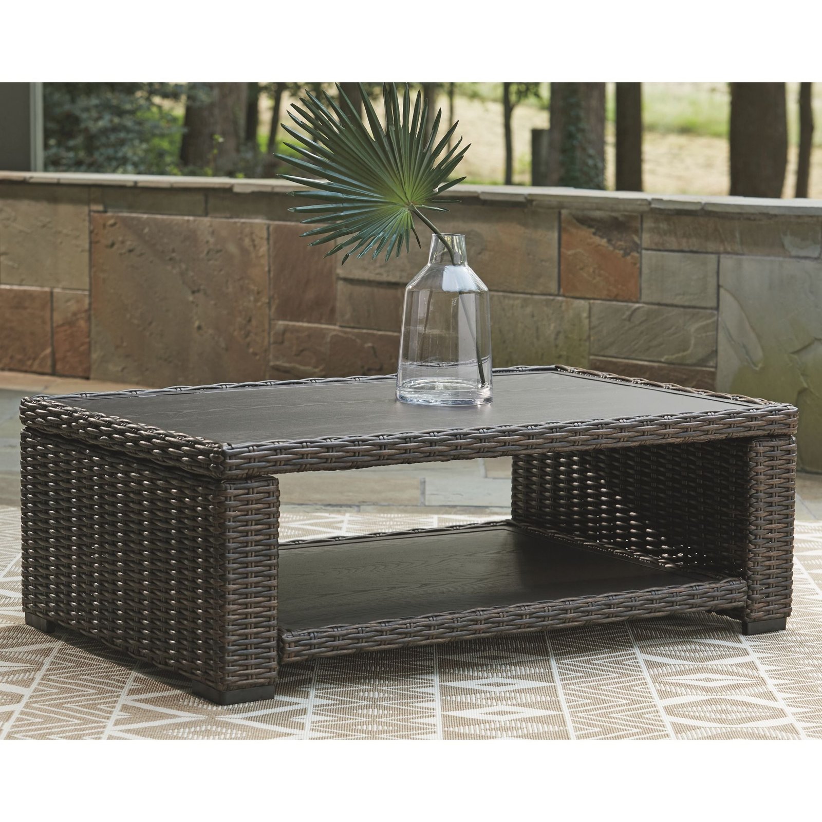 Grasson Lane Outdoor Rectangle Cocktail Table - 图片 2