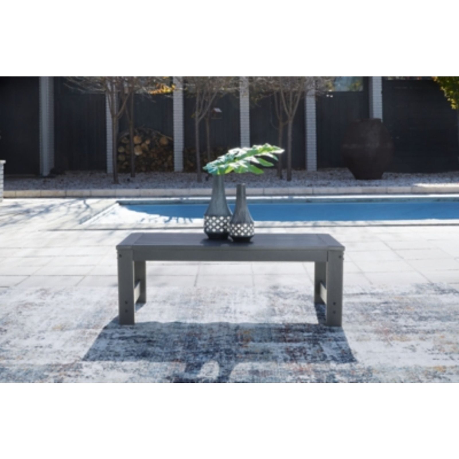 Amora Outdoor Rectangle Cocktail Table - 图片 2